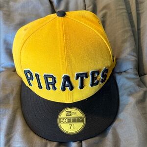 New Era Yellow and Black Pirates Cap